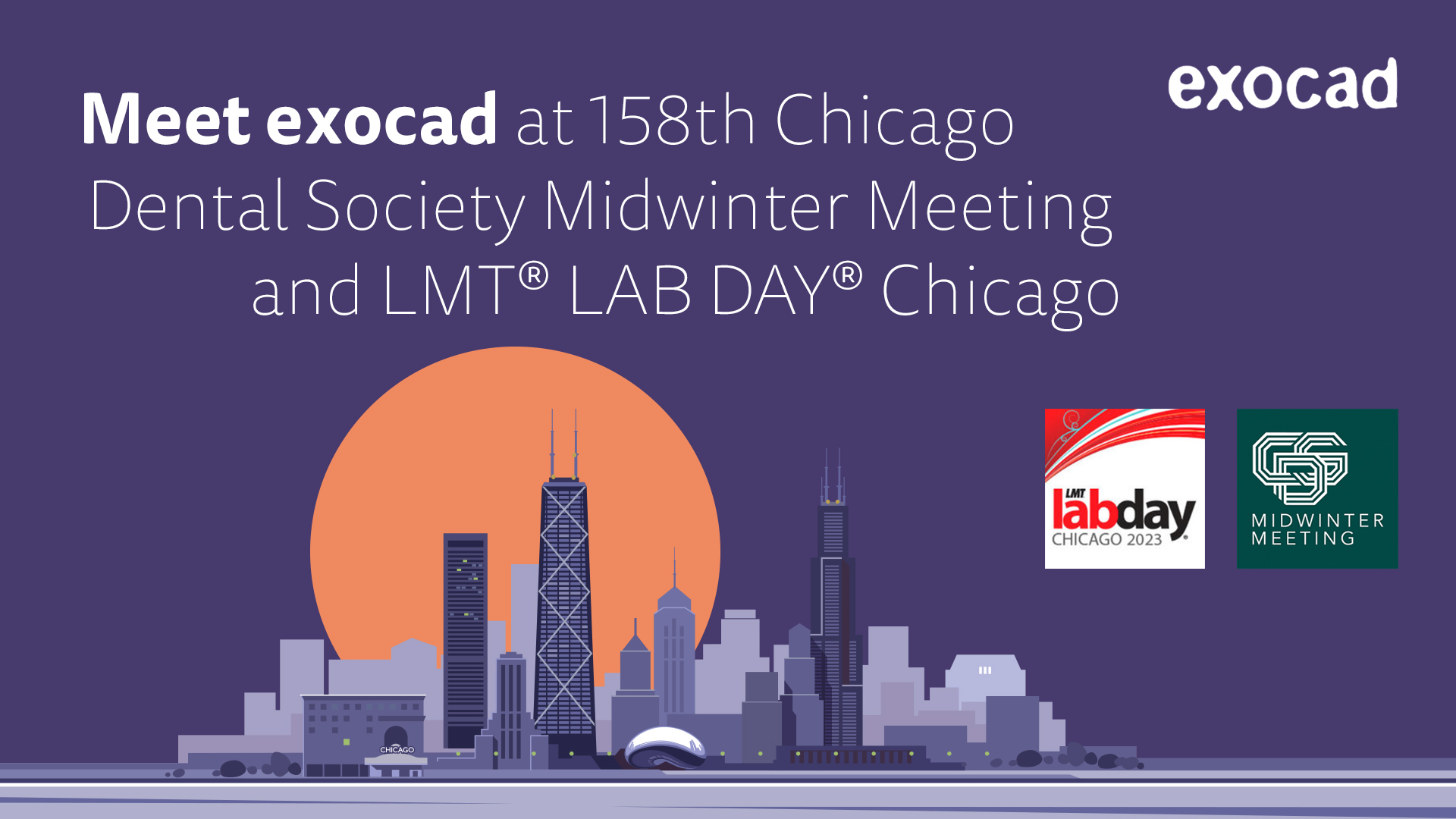 exocad Will Offer Live Demos at LMT® Lab Day® Chicago and Chicago Dental Society Midwinter