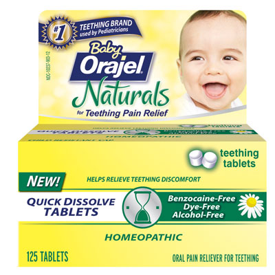 BABY ORAJEL™ Naturals Teething Pain Relief Tablets | Inside Dentistry