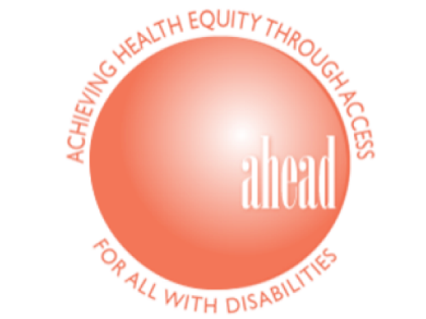 ahead logo: Achieving Health Equity Through Access For All With Disabilities